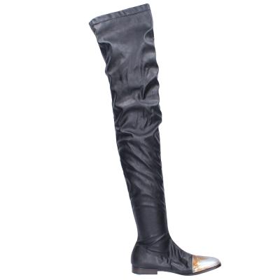 scarpe donna MOMA stivali nero pelle BK302 Prezzo basso