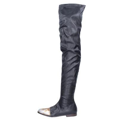 scarpe donna MOMA stivali nero pelle BK302 Prezzo basso