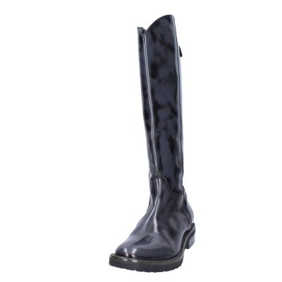 scarpe donna MOMA stivali grigio pelle lucida BK293 Italia