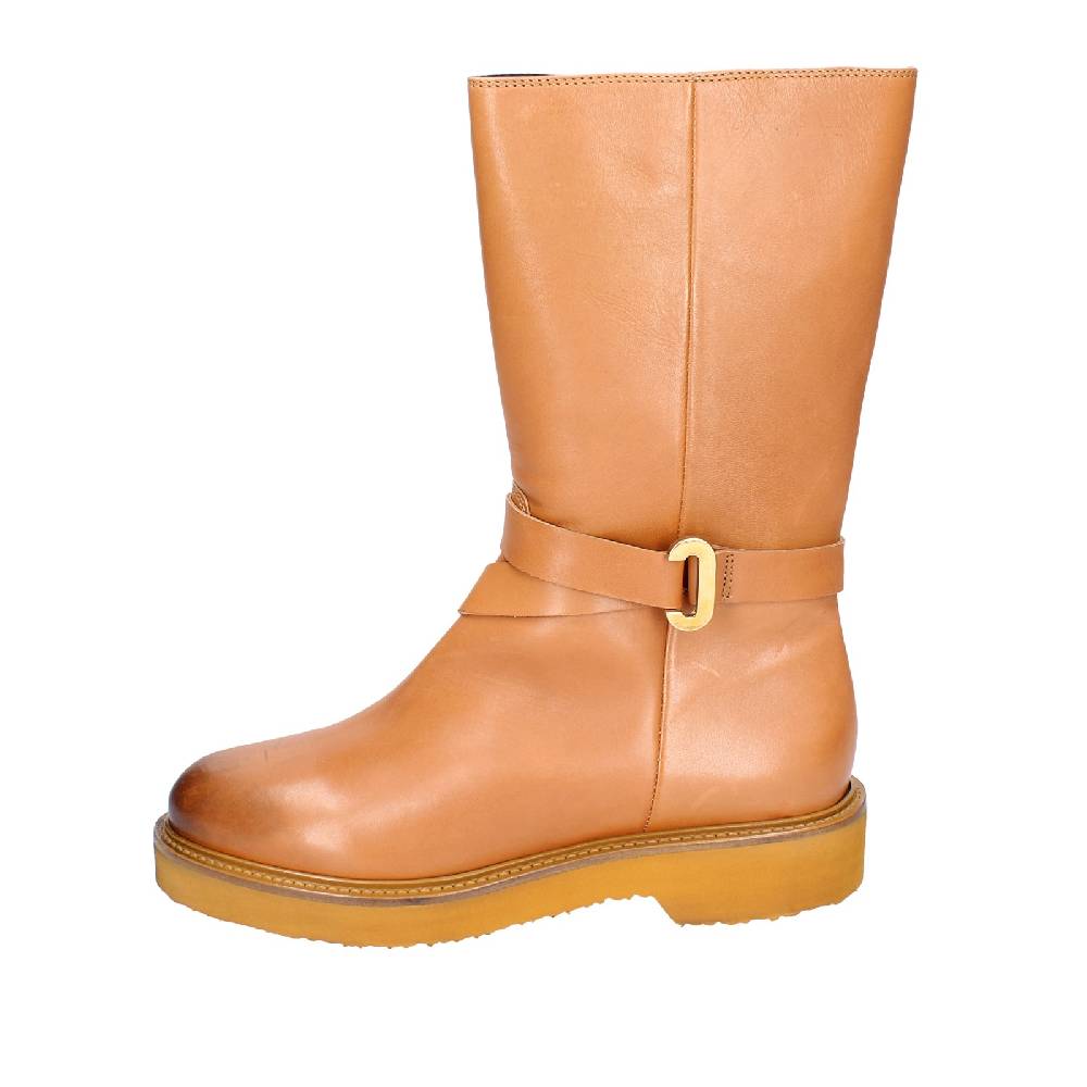 scarpe donna CARMENS stivali marrone pelle EX155 In Linea