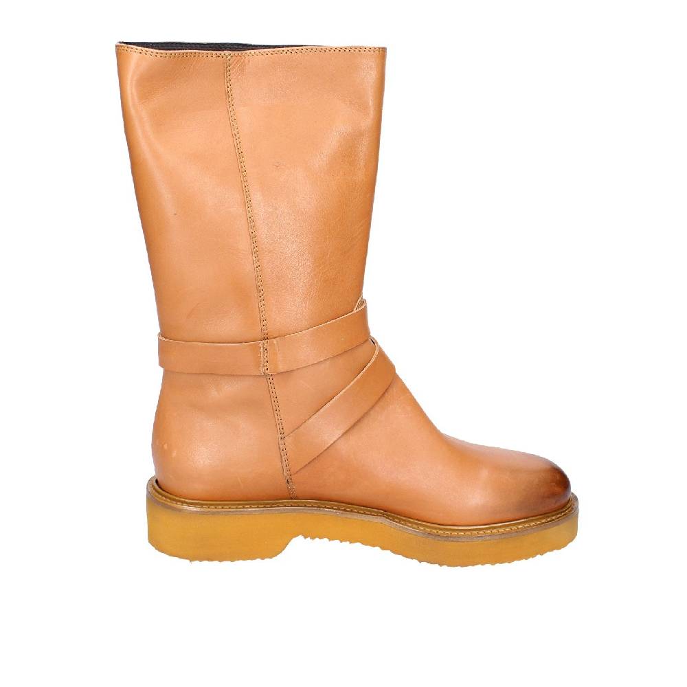 scarpe donna CARMENS stivali marrone pelle EX155 In Linea