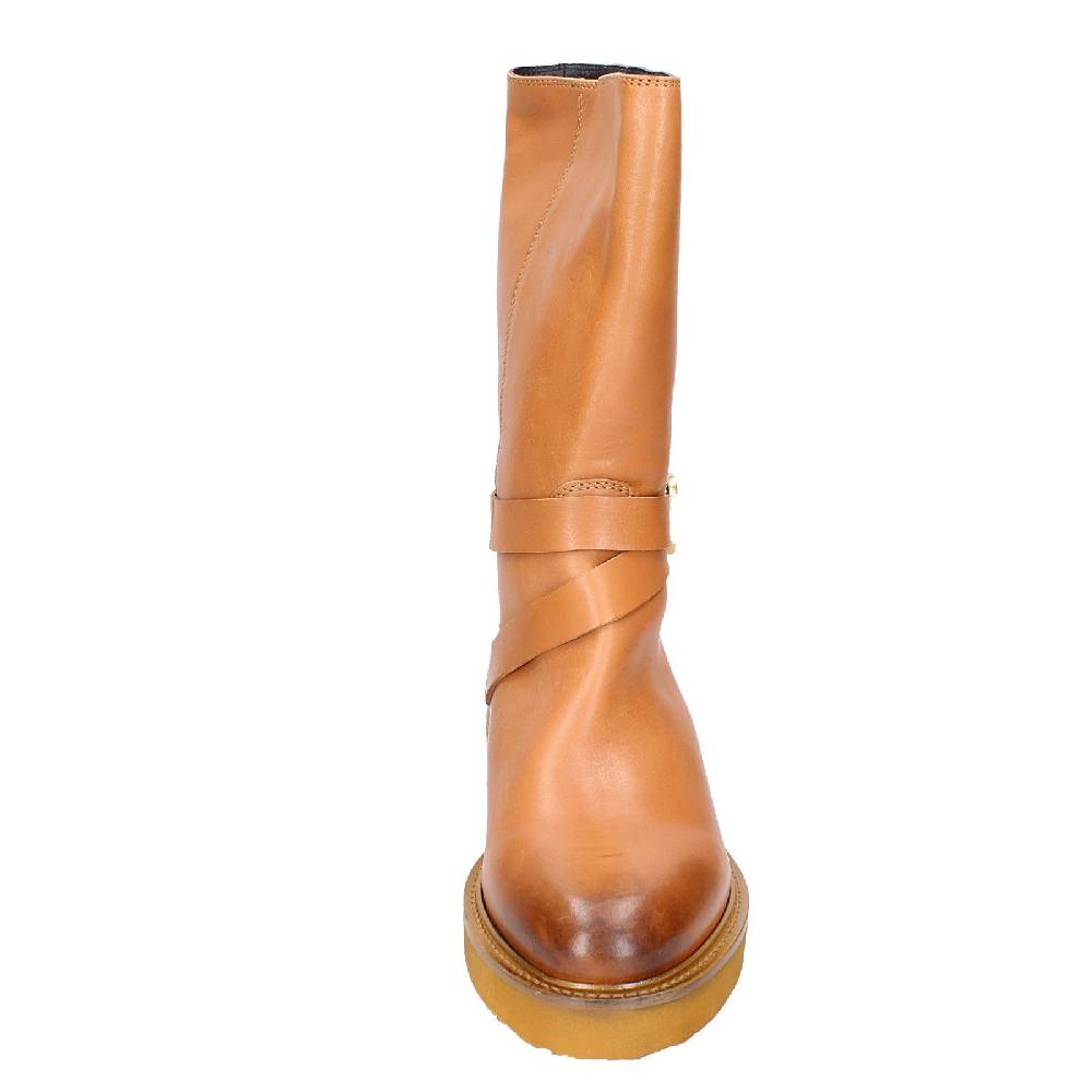 scarpe donna CARMENS stivali marrone pelle EX155 In Linea