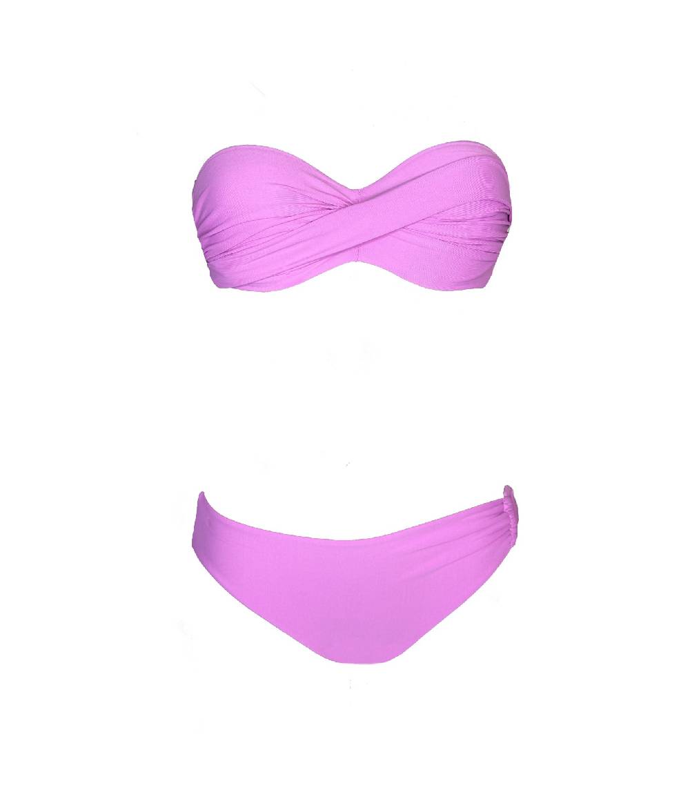 Olivia Gold Reggiseno a fascia + Slip con accessorio Vendita Calda
