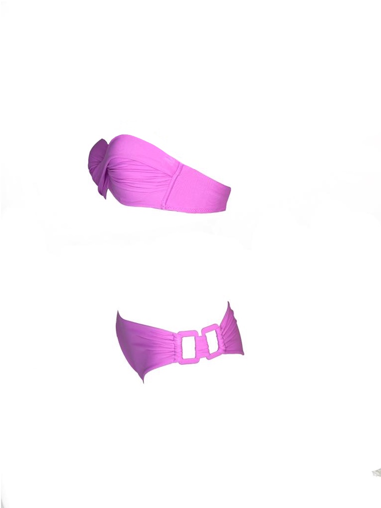 Olivia Gold Reggiseno a fascia + Slip con accessorio Vendita Calda