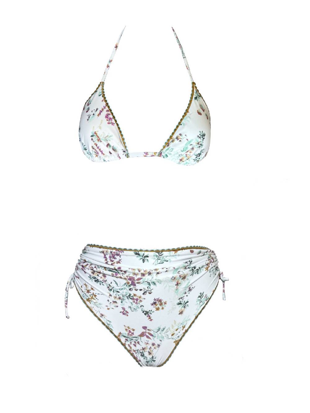 Olivia Gold Reggiseno a triangolo + Slip a vita alta 2025