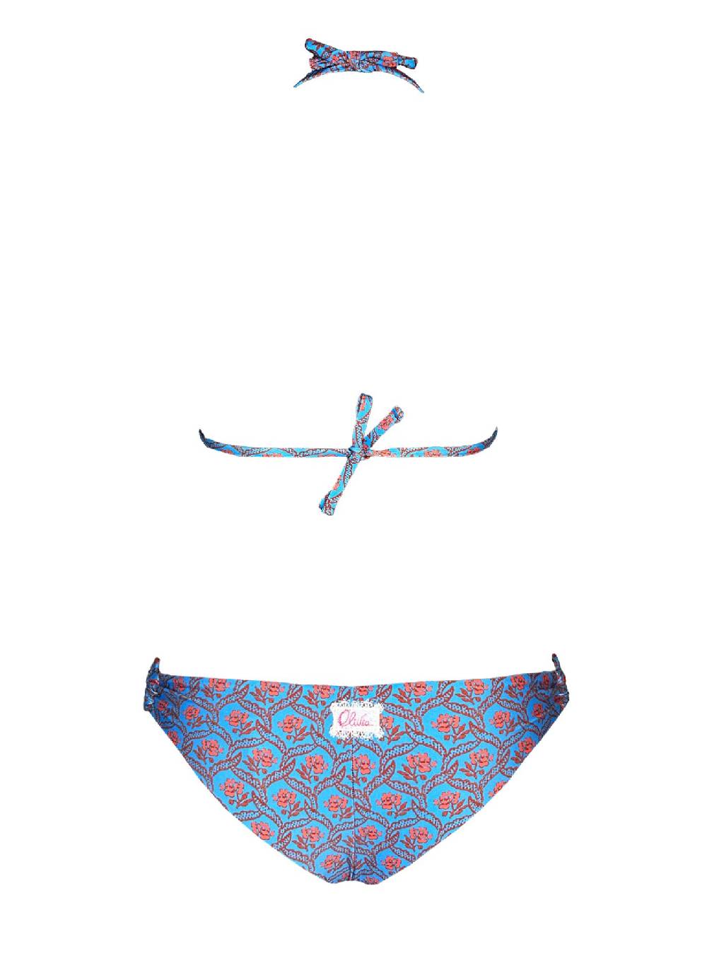 Olivia Gold Reggiseno triangolo + Slip con accessori Spedizione Gratuita