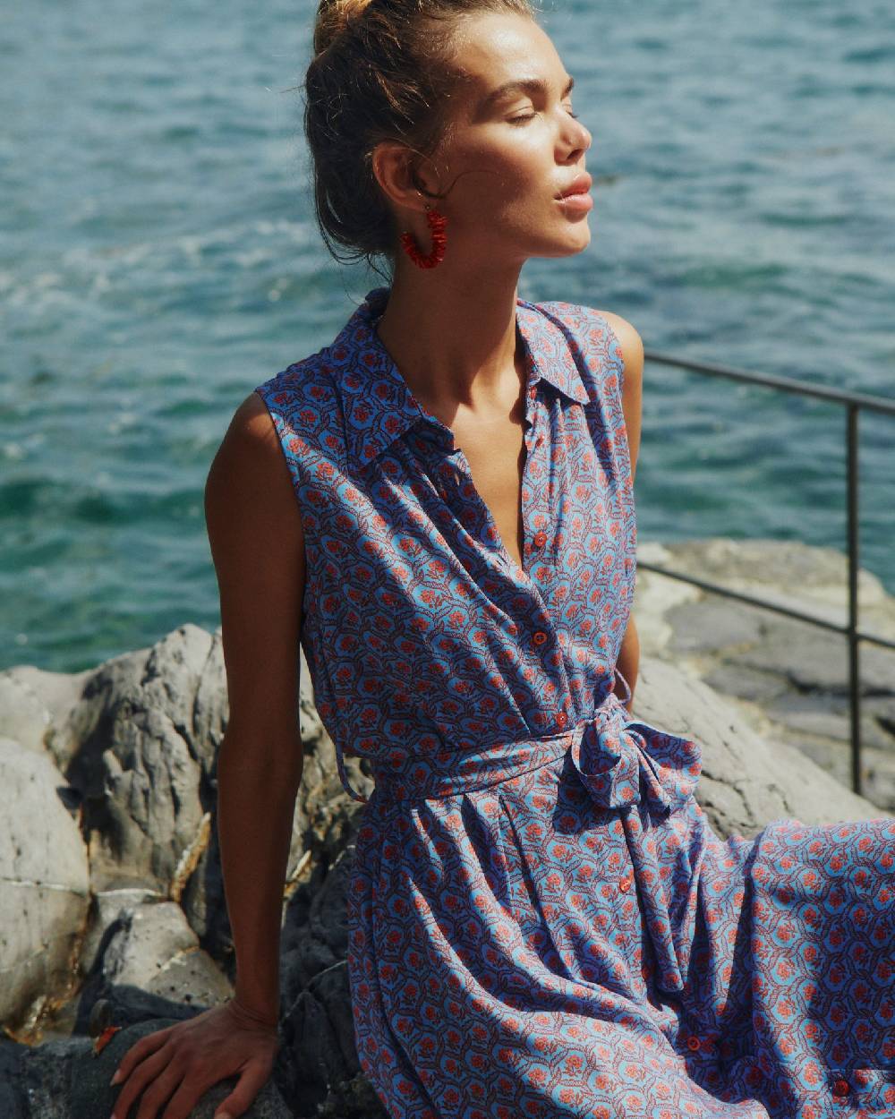 Olivia Gold Abito lungo chemiser Pezzi Unici