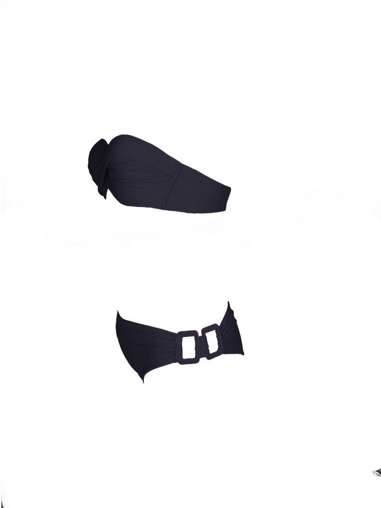 Olivia Gold Reggiseno a fascia + Slip con accessorio Promozione Limitata