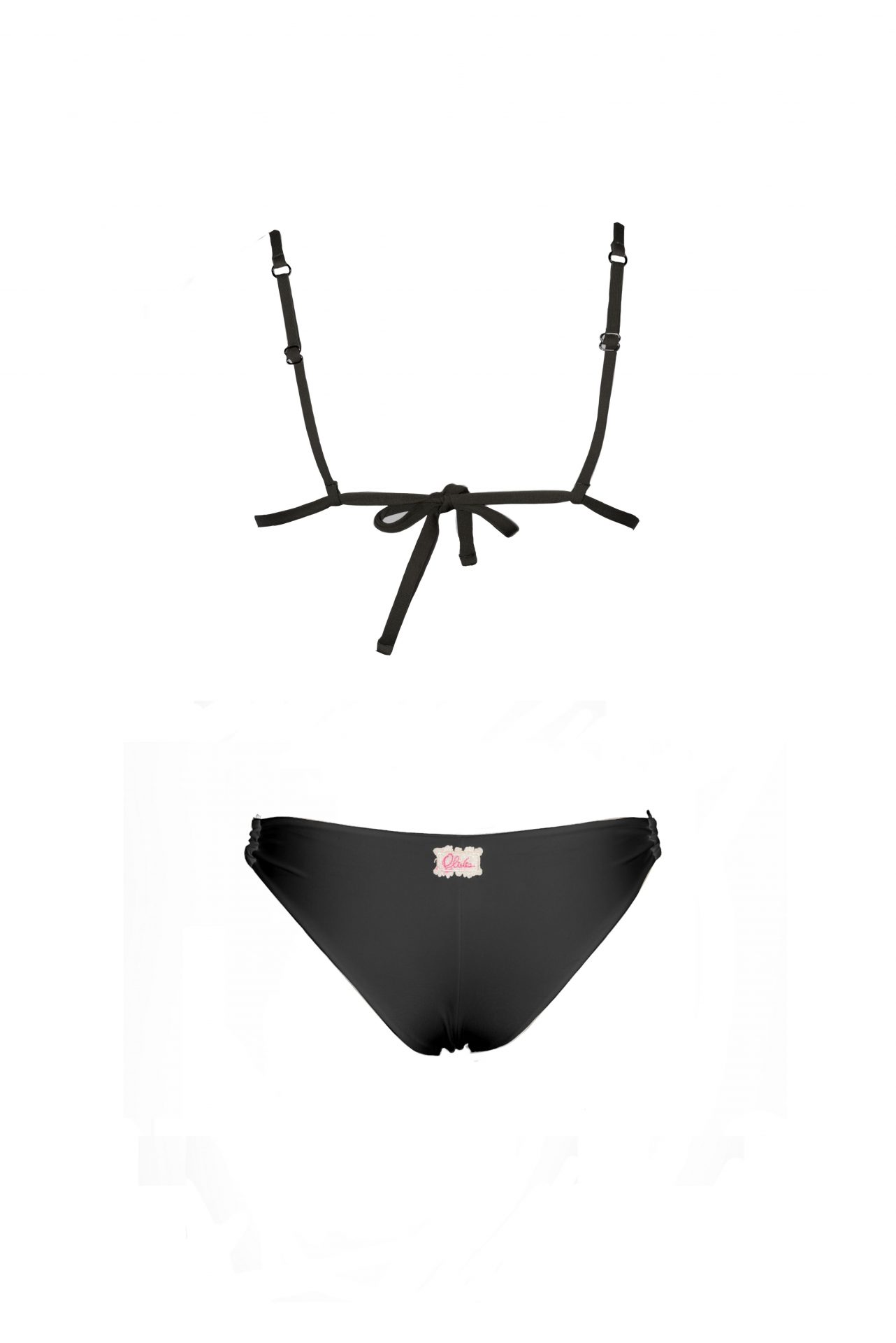 Olivia Gold Triangolo push up + Slip con anelli In Saldo