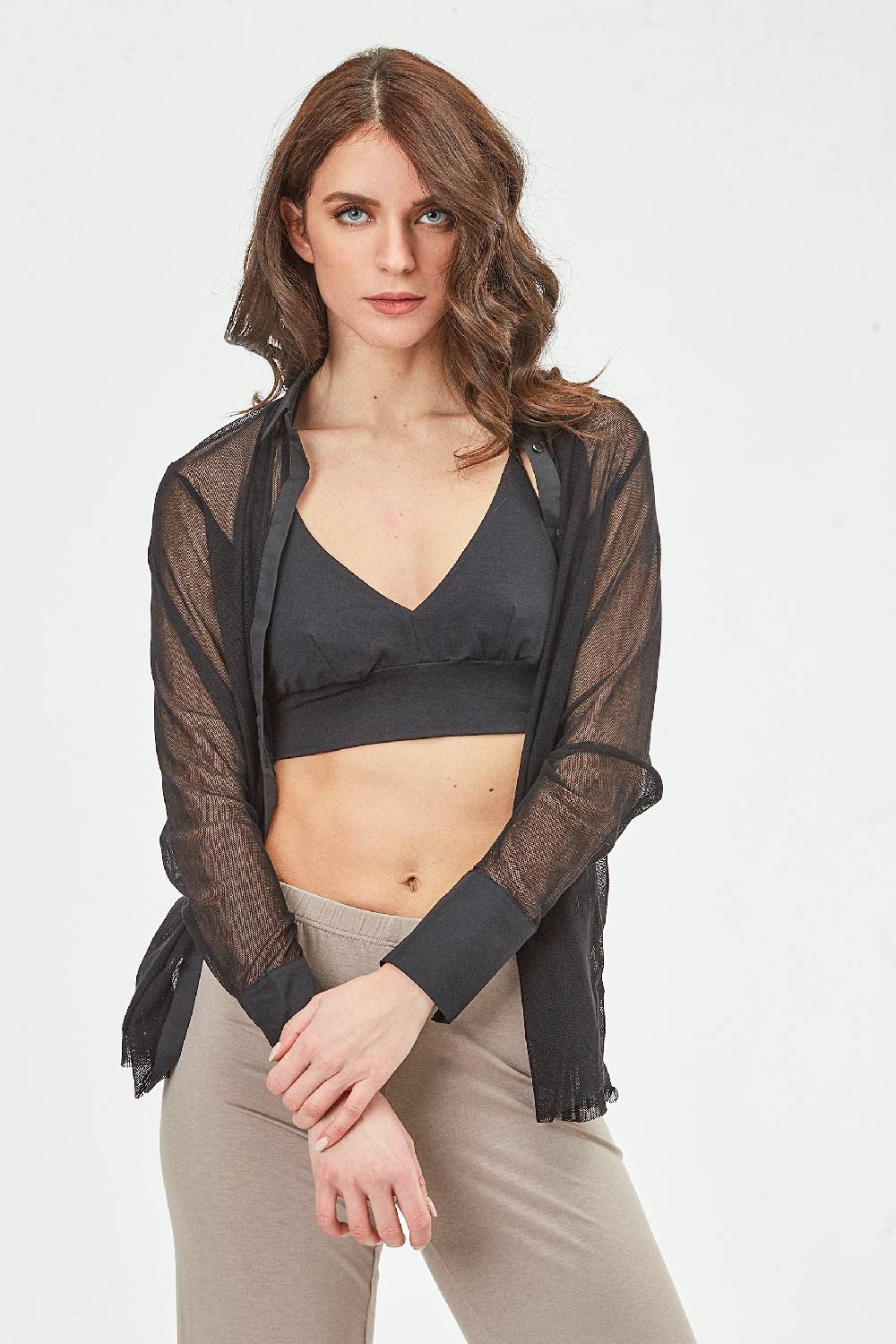 Oscalito Bralette in Cotone Makò Egiziano 4529 In Vendita