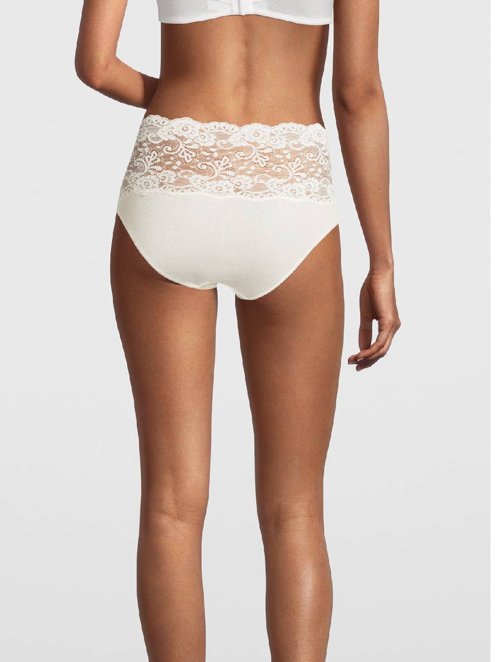 Oscalito Slip a vita alta in Cotone con Pizzo Leavers 4153 Prezzo Ridotto
