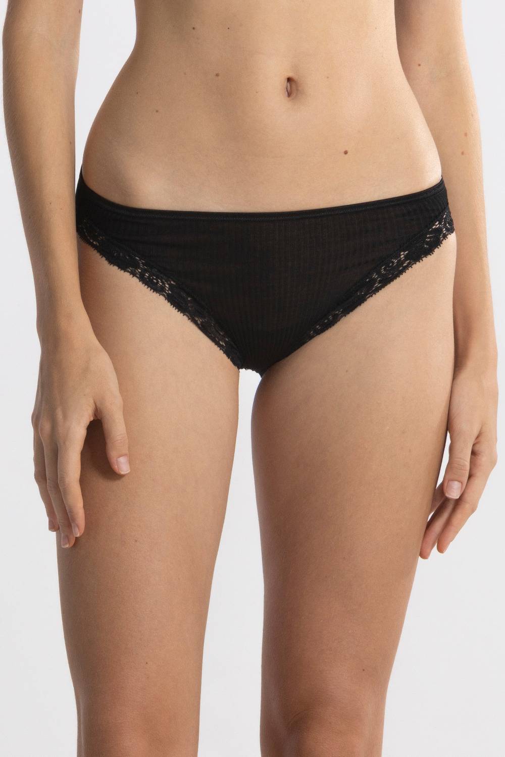 Oscalito Filoscozia Mini Slip Vita Bassa con Pizzo Leavers 3411 Vendita Calda