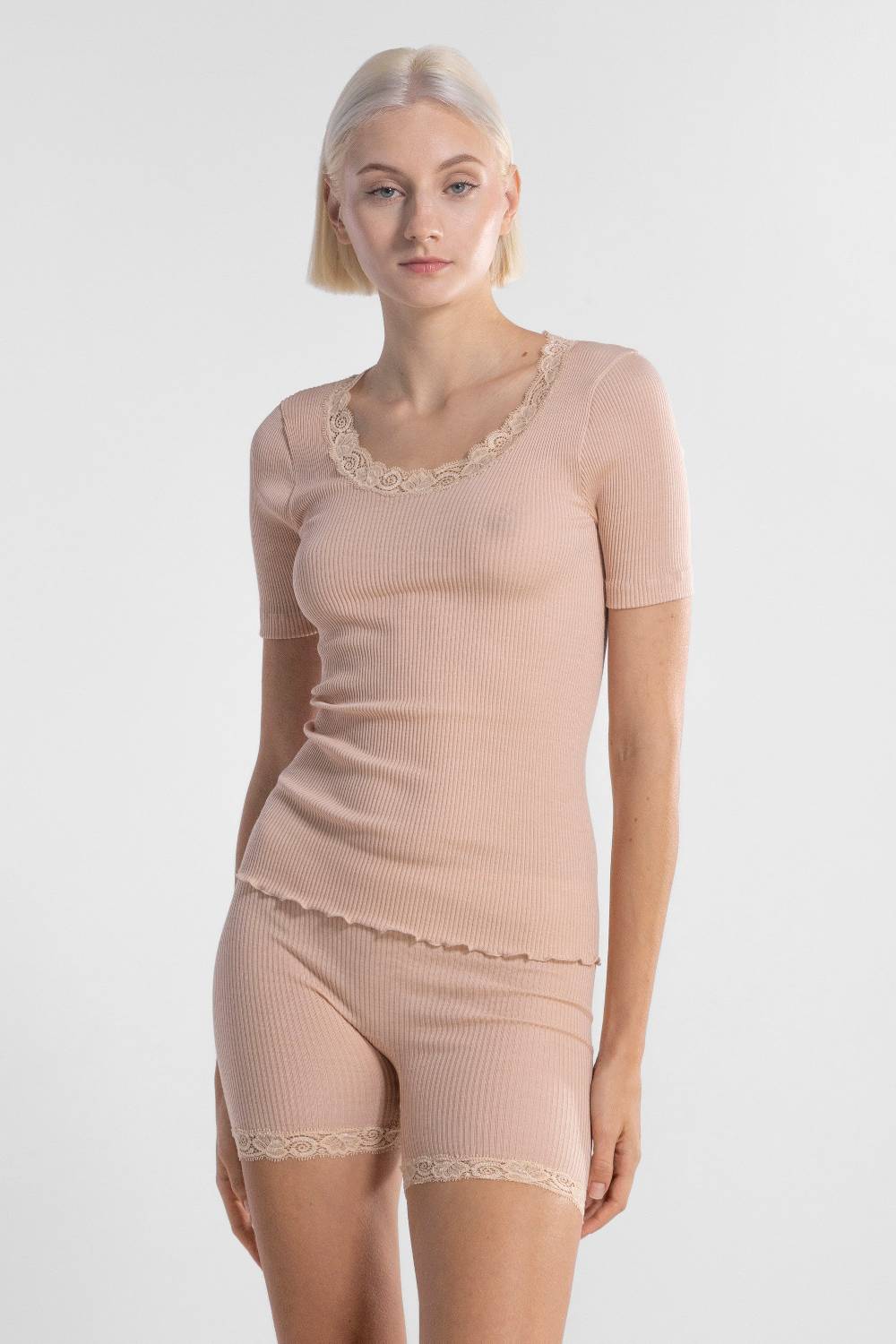 Oscalito T-Shirt Girocollo in Lana e Seta 3414 Qualità Garantita