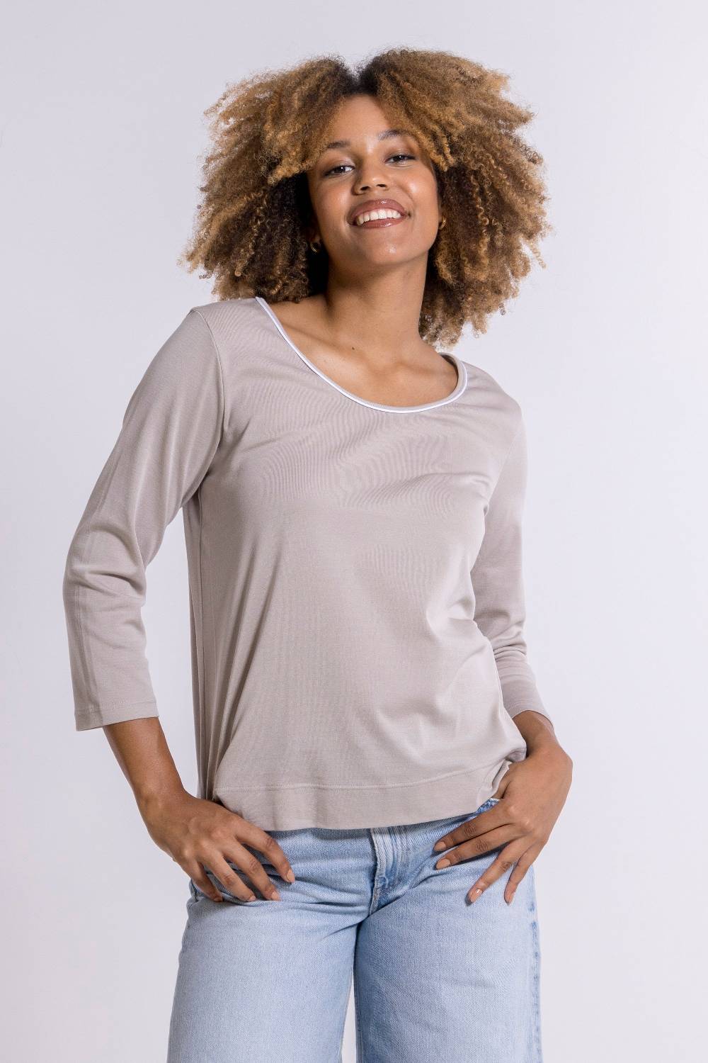 Oscalito Maniche 3/4 Donna 100% Cotone 3142C Presa