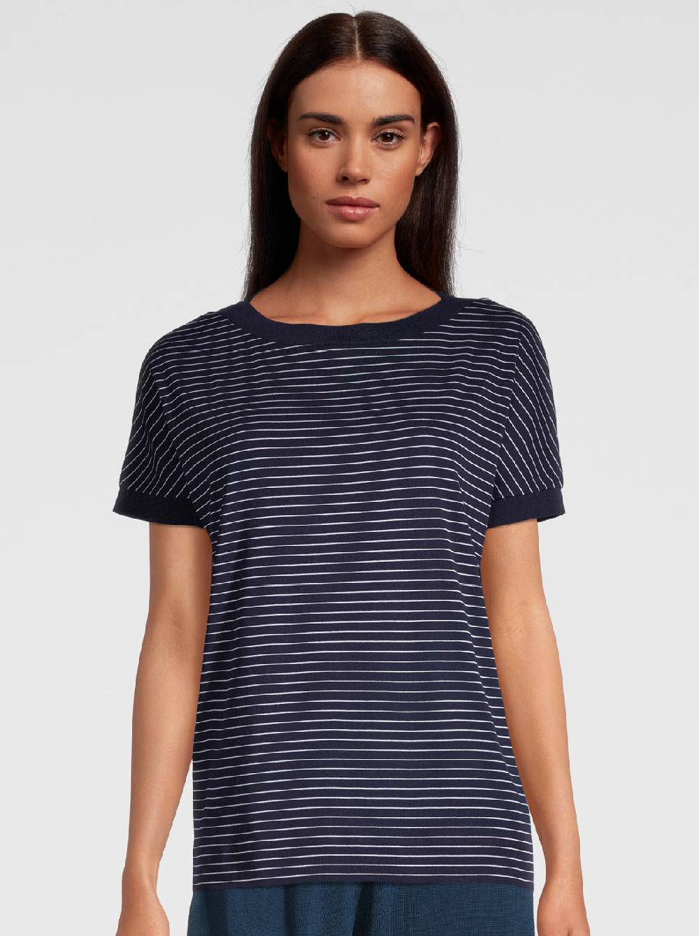 Oscalito T-shirt a righe in cotone 3181 Vendita Calda