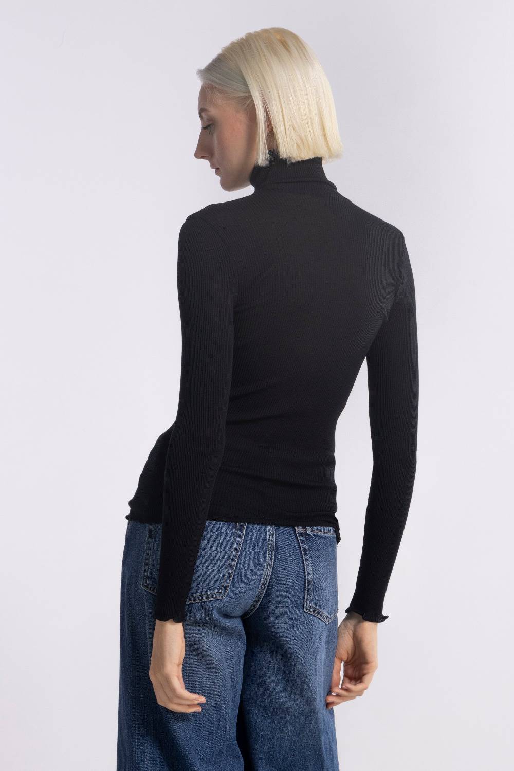Oscalito Maglia Dolcevita a Maniche Lunghe in Lana e Seta 3438 I Più Venduti