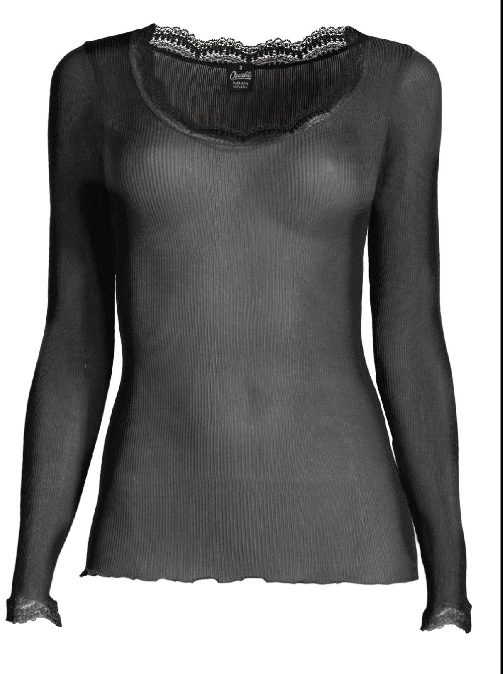 Oscalito Maglia a maniche lunghe Dentelle de Calais® in Seta 9476 Italy
