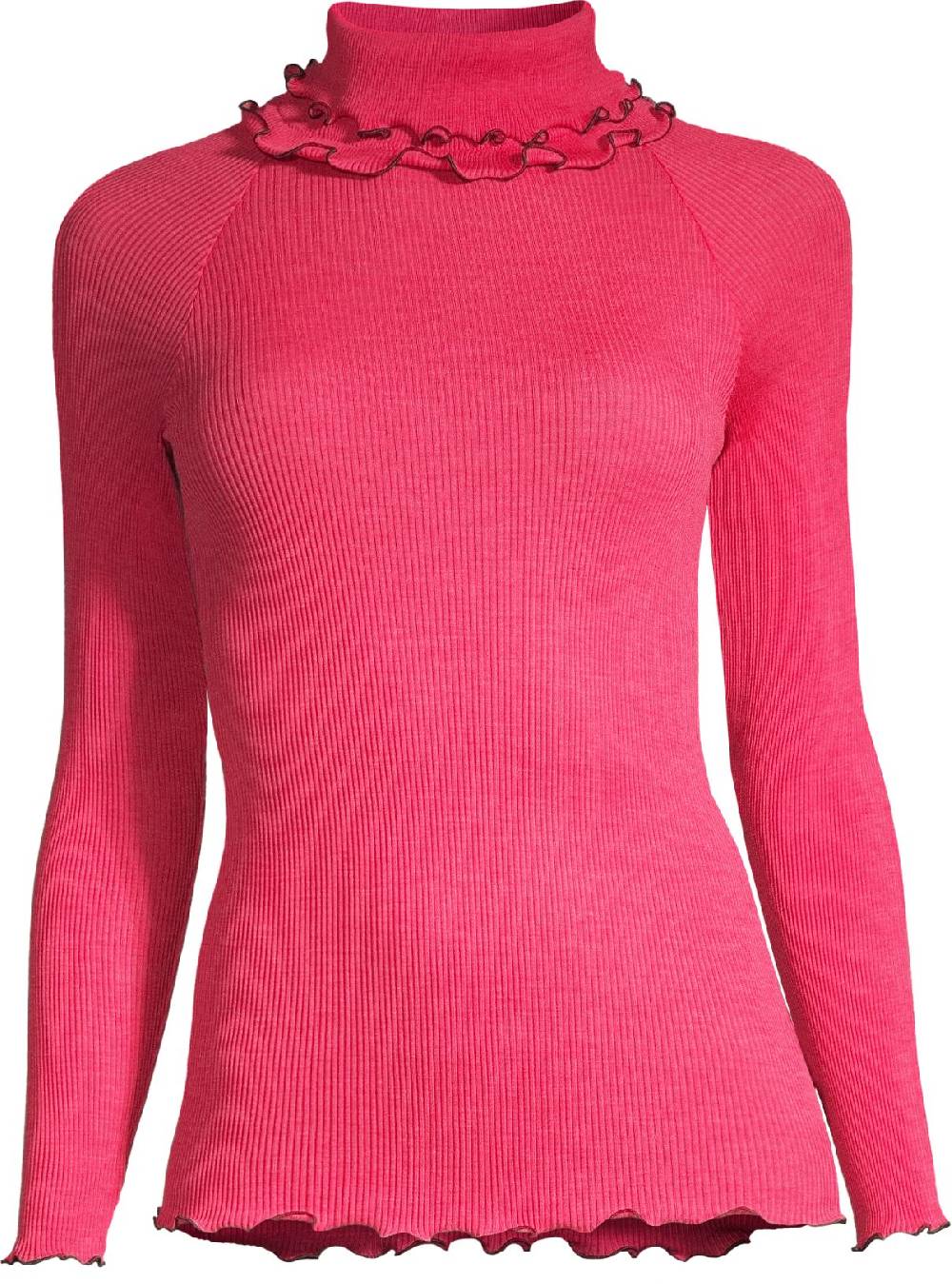 Oscalito Top lupetto in lana e seta con cuciture overlock a contrasto Circus 6695 Promozione