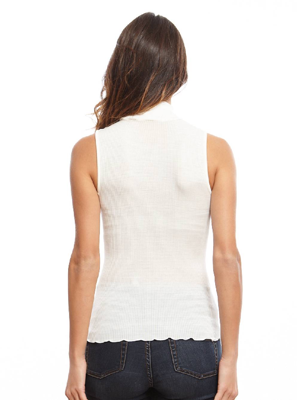 Oscalito Dolcevita senza maniche Lana e Seta 3427 Vendita Calda