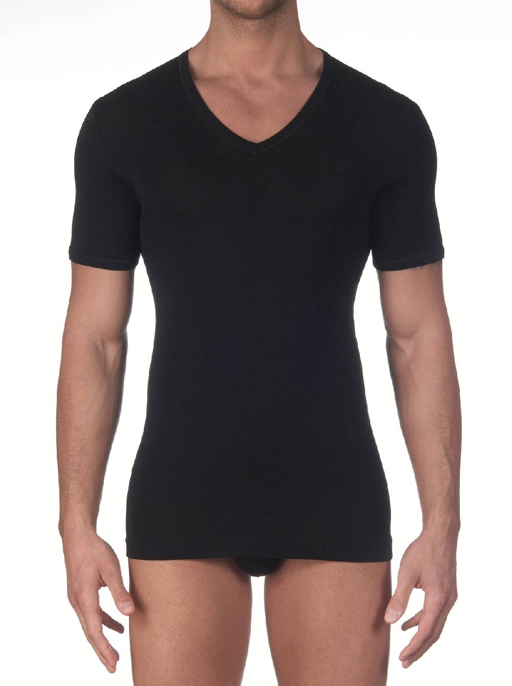 Oscalito T-shirt in cotone con scollo a V 742 Offerta