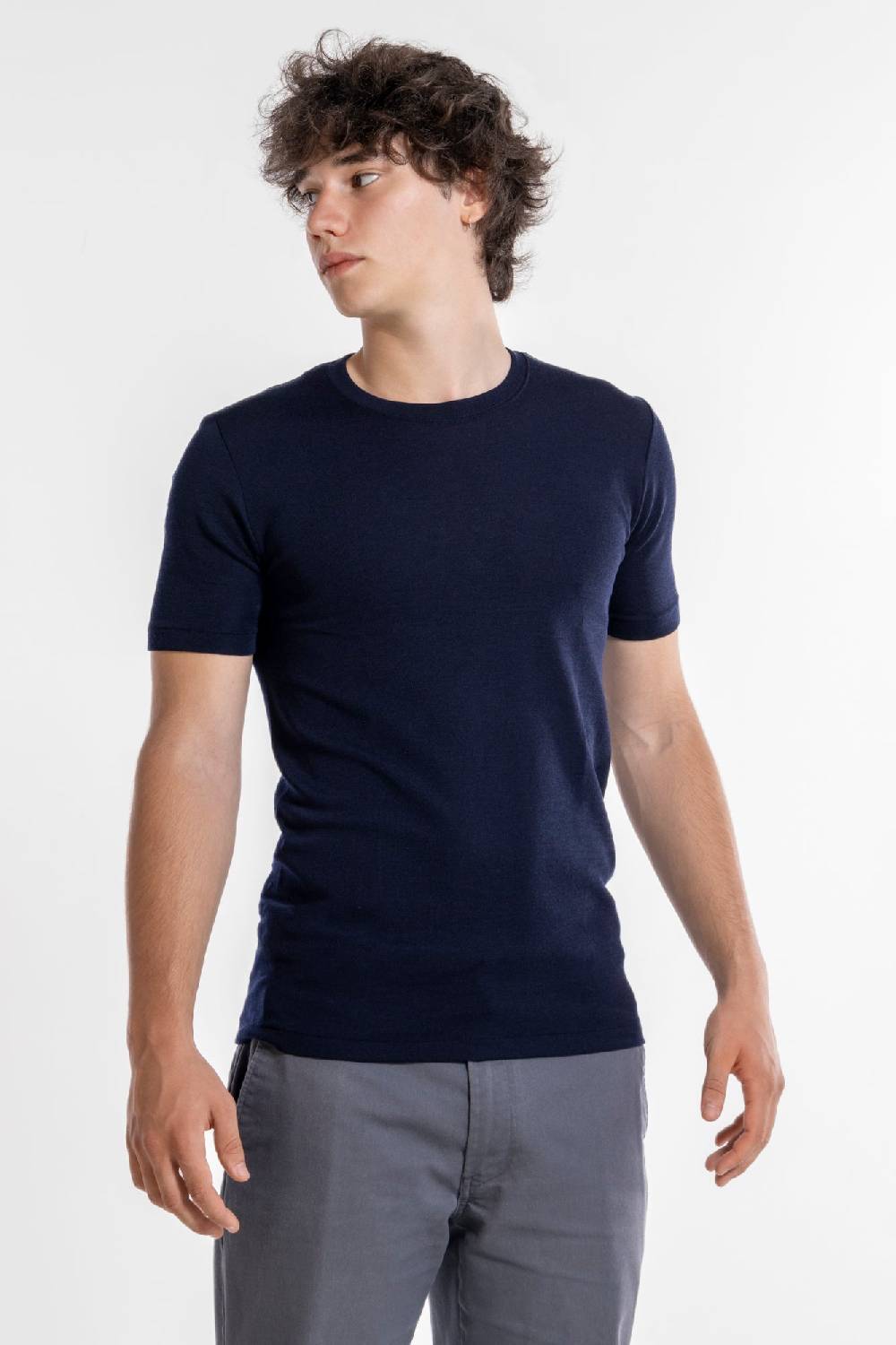 Oscalito T-Shirt Girocollo in Lana e Seta 624 Saldi