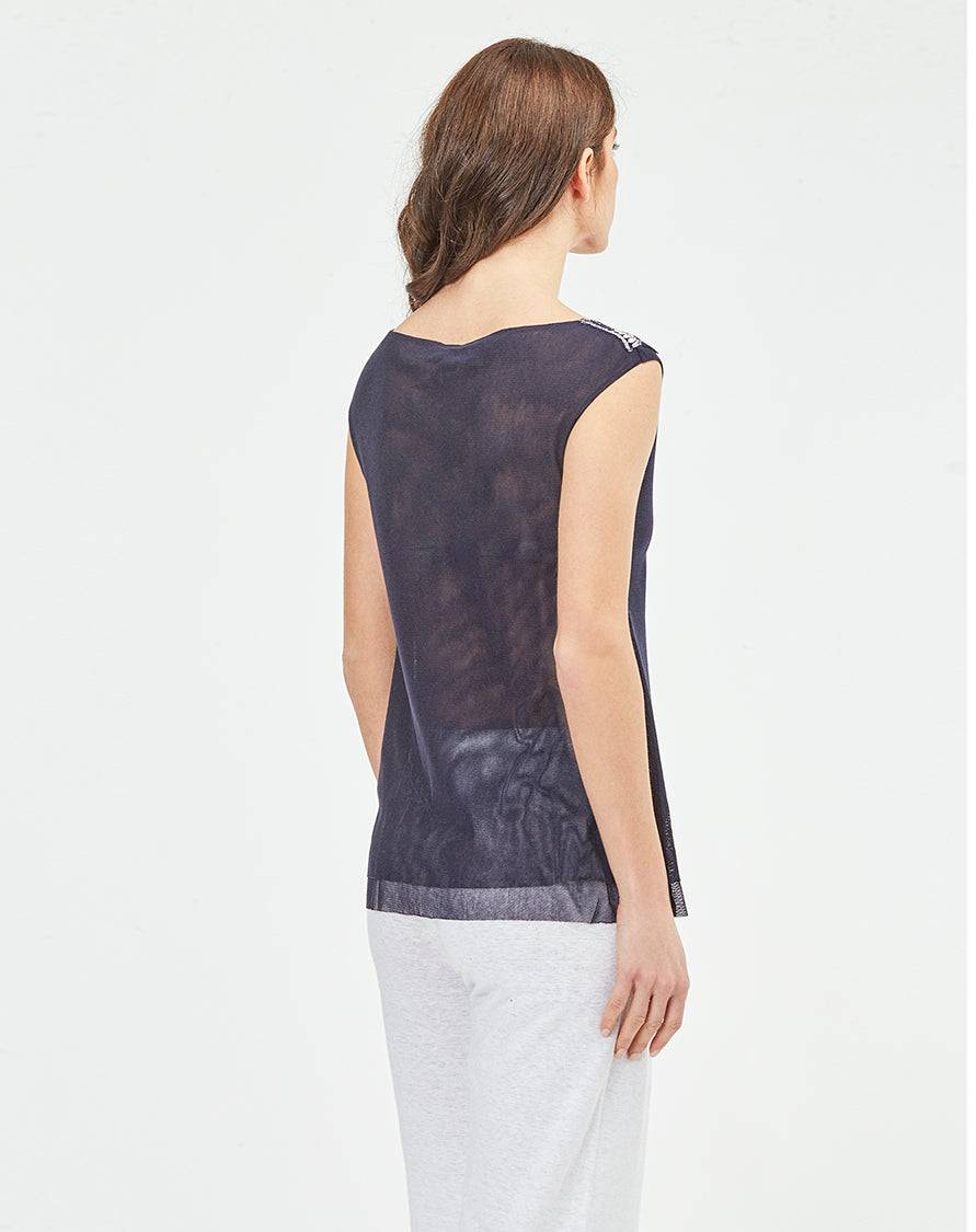 Oscalito Top 100% Tulle Cotone 5744 Latest fashion