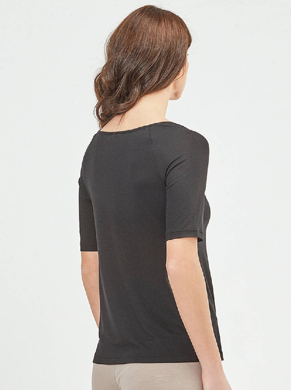 Oscalito T-Shirt in micromodal con Macramè 1371 In Saldo