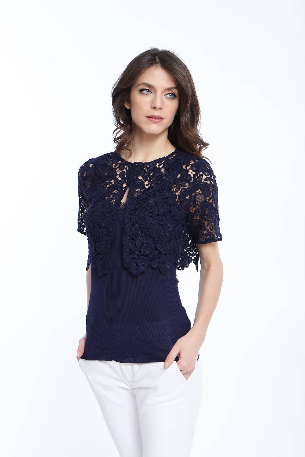 Oscalito Bolero maniche corte 8442 Nuova