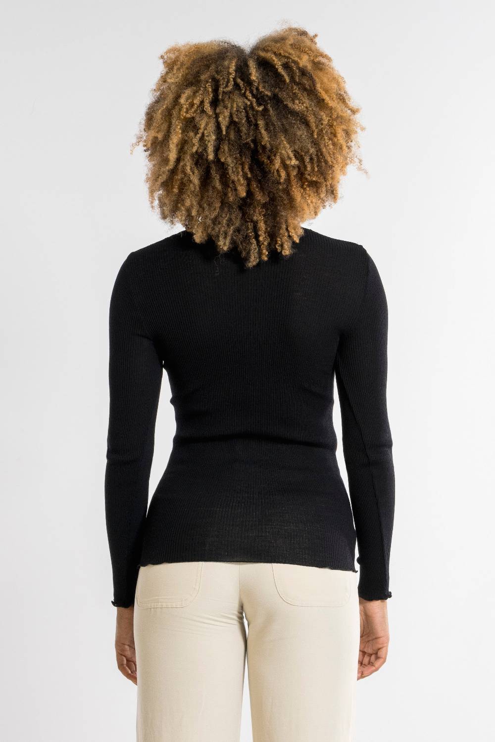 Oscalito Maglia a maniche lunghe donna lana e seta 6839 Spedizione Gratuita