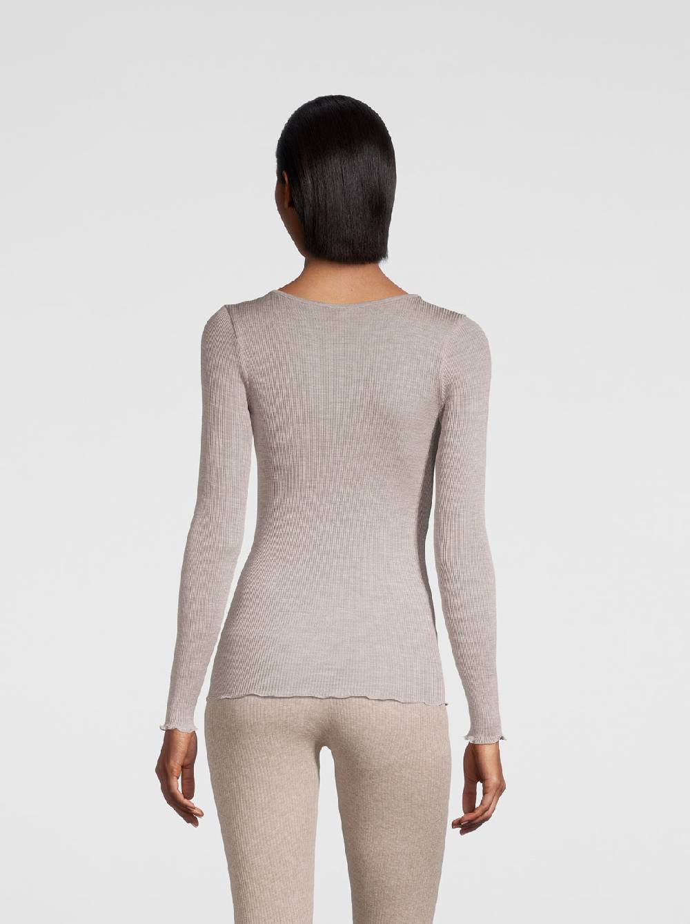 Oscalito Camicia a maniche lunghe in organza di seta 9515 Shopping Online