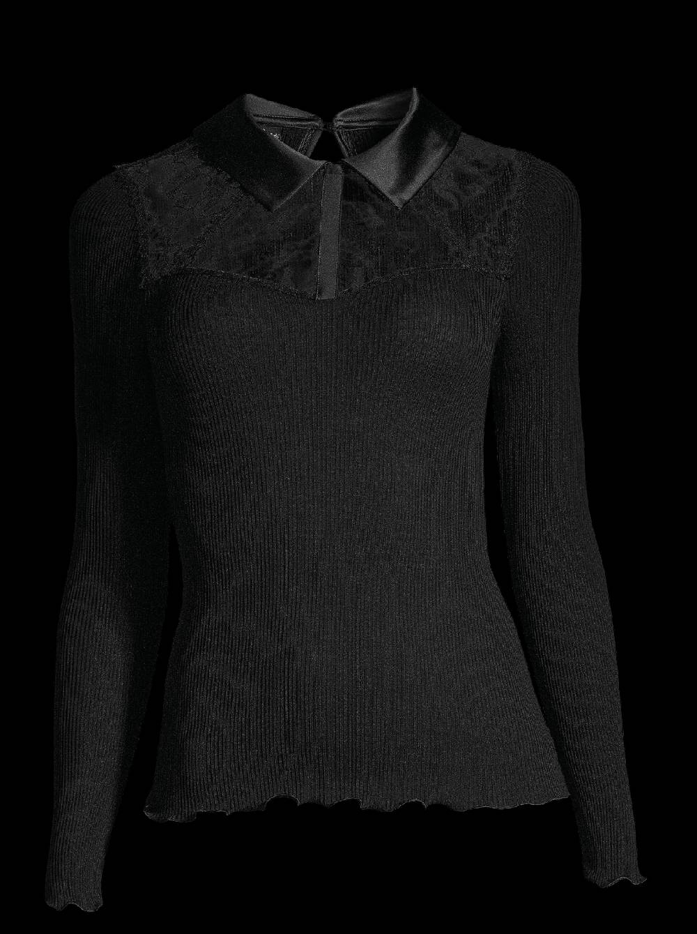 Oscalito Camicia maniche lunghe con pizzo Leavers 6466 Outlet