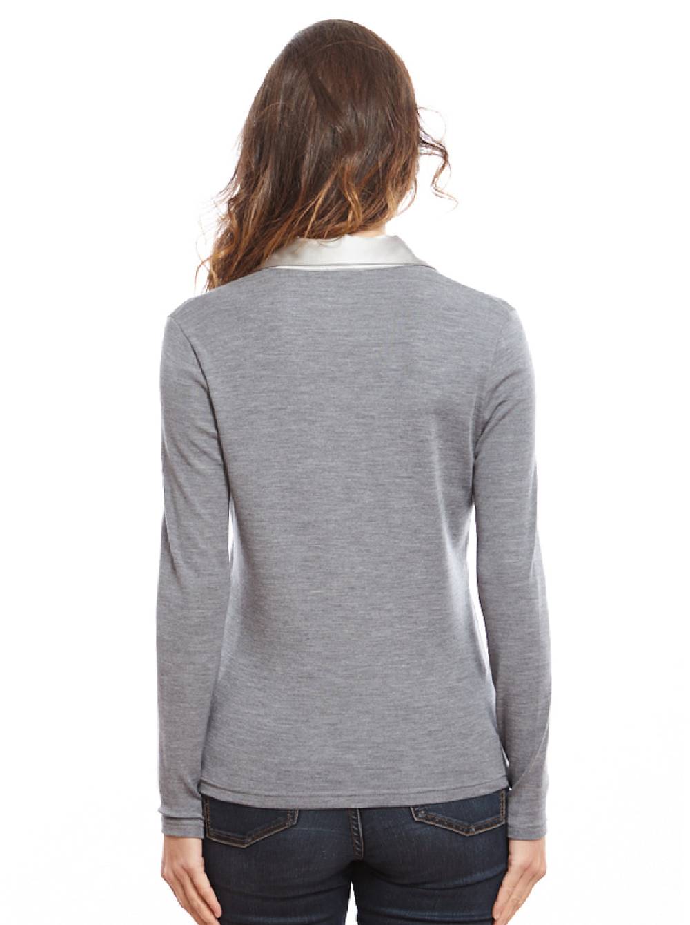 Oscalito Polo manica lunga donna piatta 6352 In Vendita