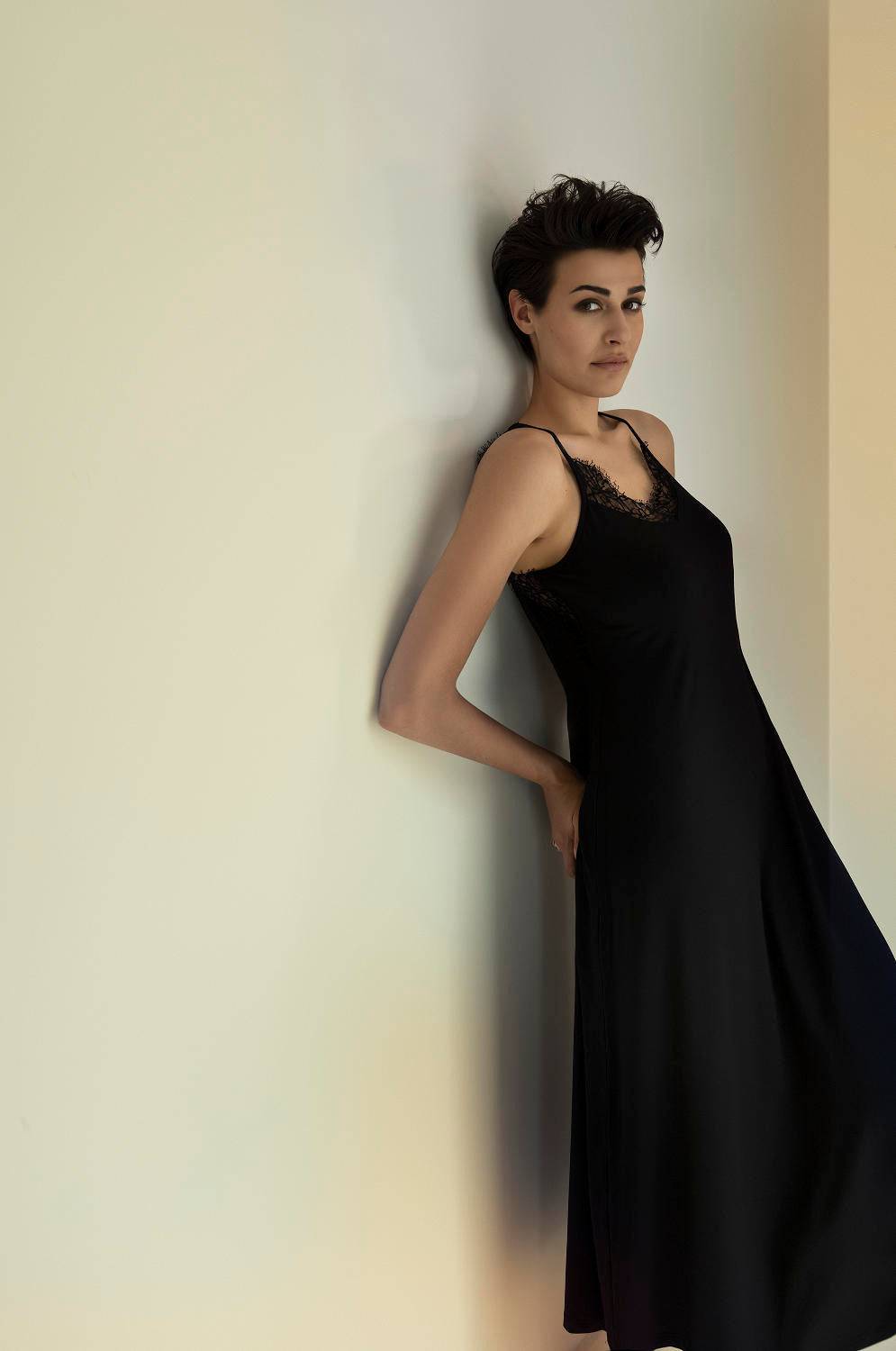 Oscalito Abito Donna94% Modal, 6% Elastan 1398 Saldi Di Fabbrica