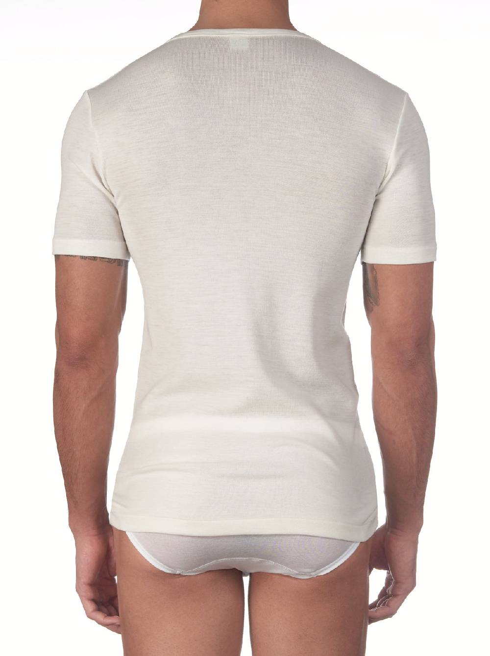 Oscalito T-shirt con scollo a V in lana merino 636 Economico