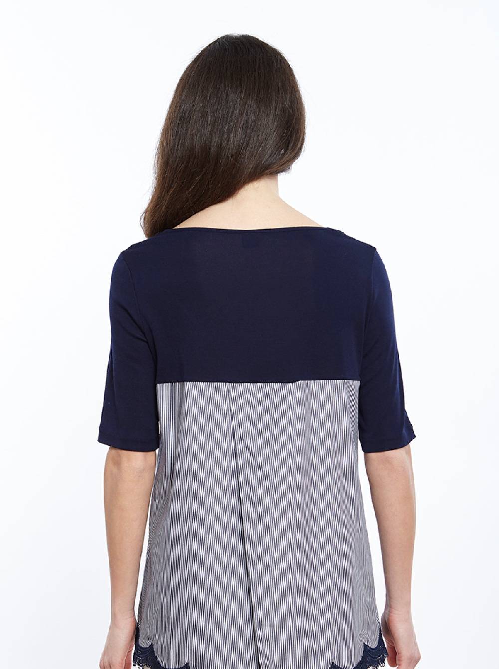 Oscalito T-shirt filoscozia e tessuto camiceria 4902 Bestseller