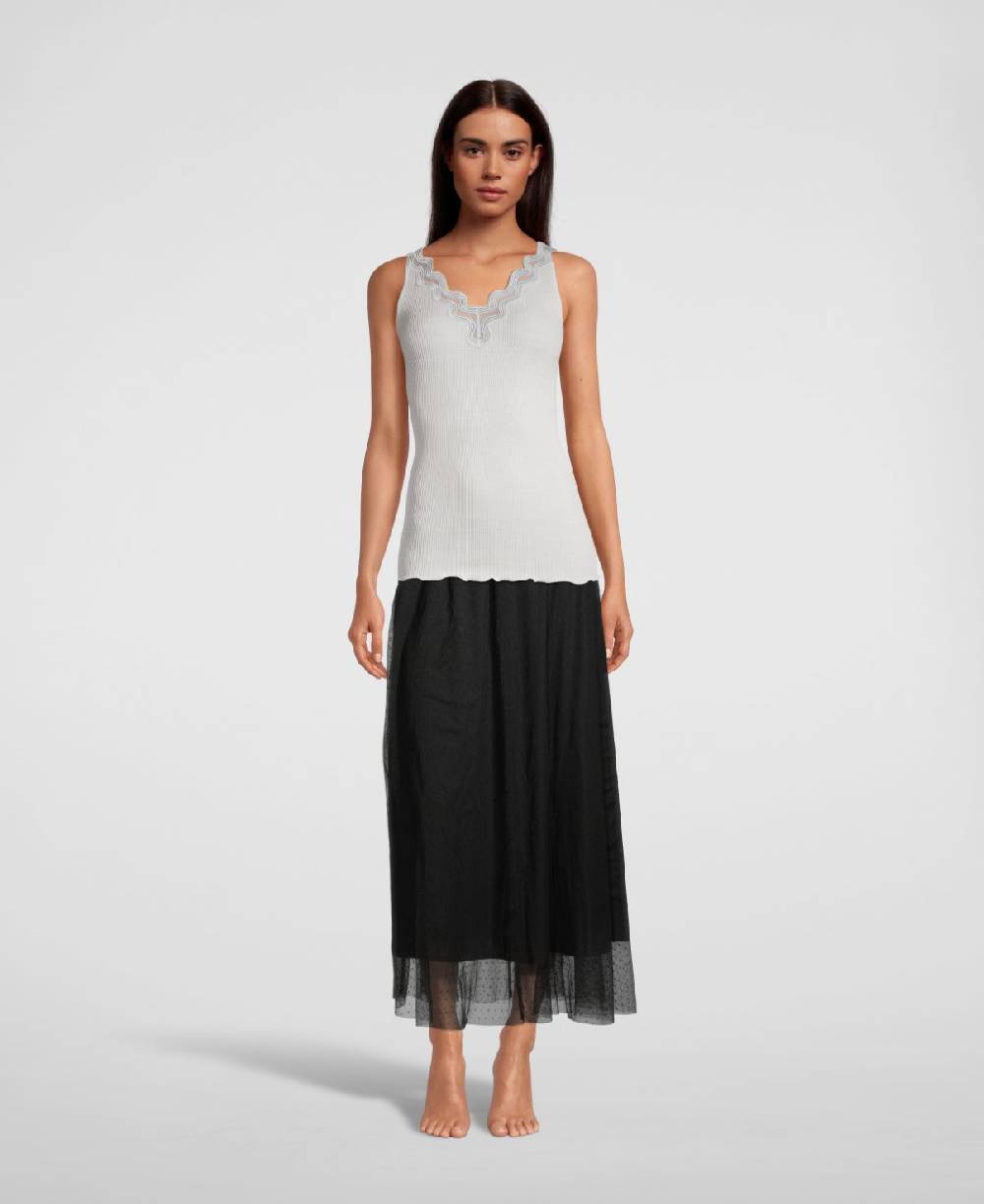 Oscalito Canotta con scollo a V The Waves 6655 Offerta