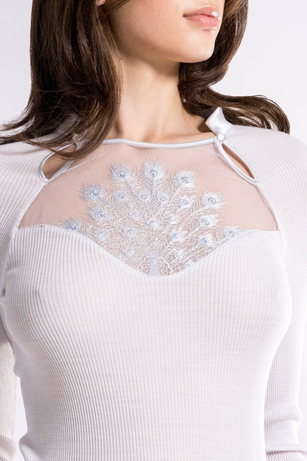 Oscalito Maglia a maniche lunghe Donna70% Lana , 30% Seta 6871 Vendita Economica