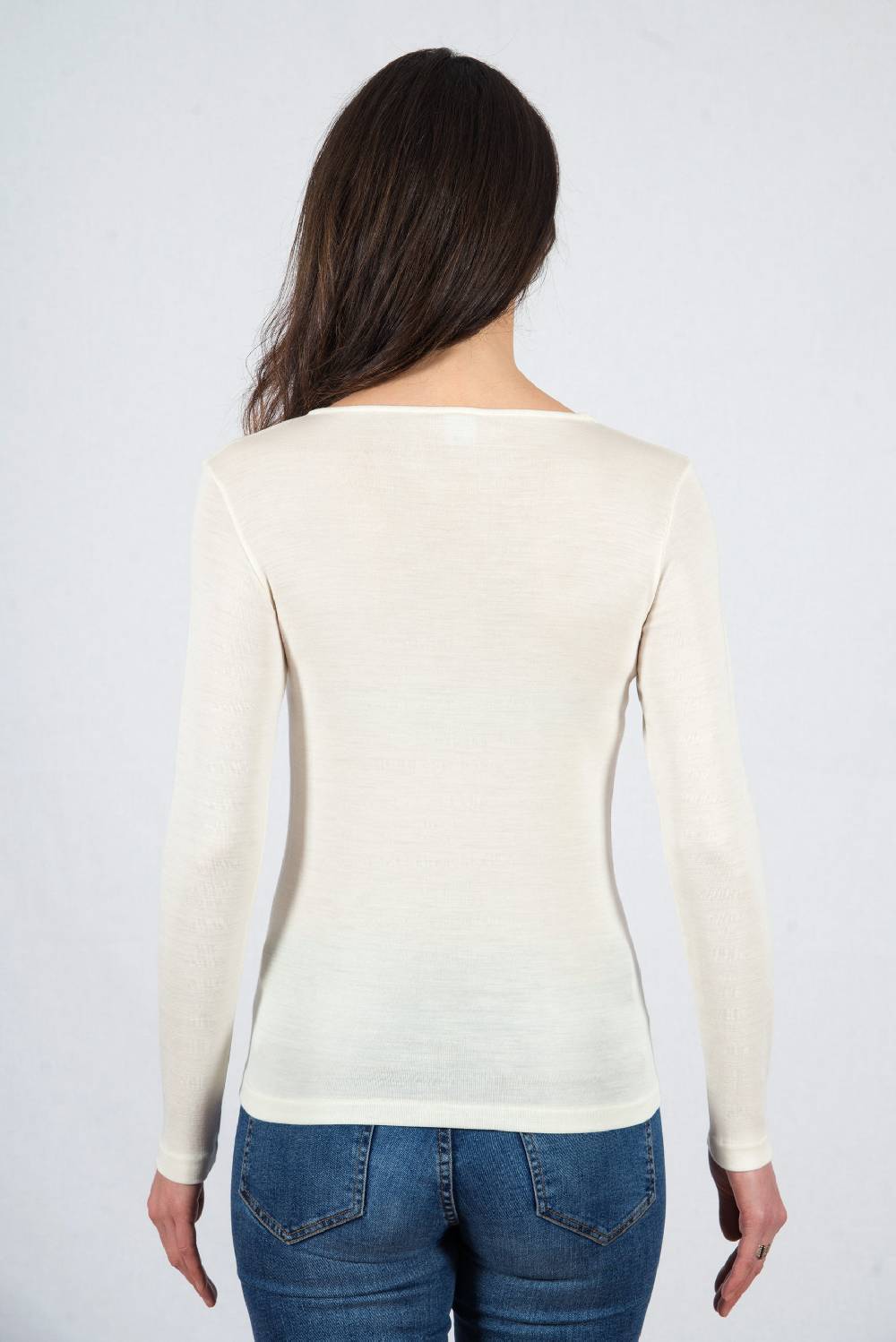 Oscalito Camicia a maniche lunghe lana e seta 3476 In Saldo