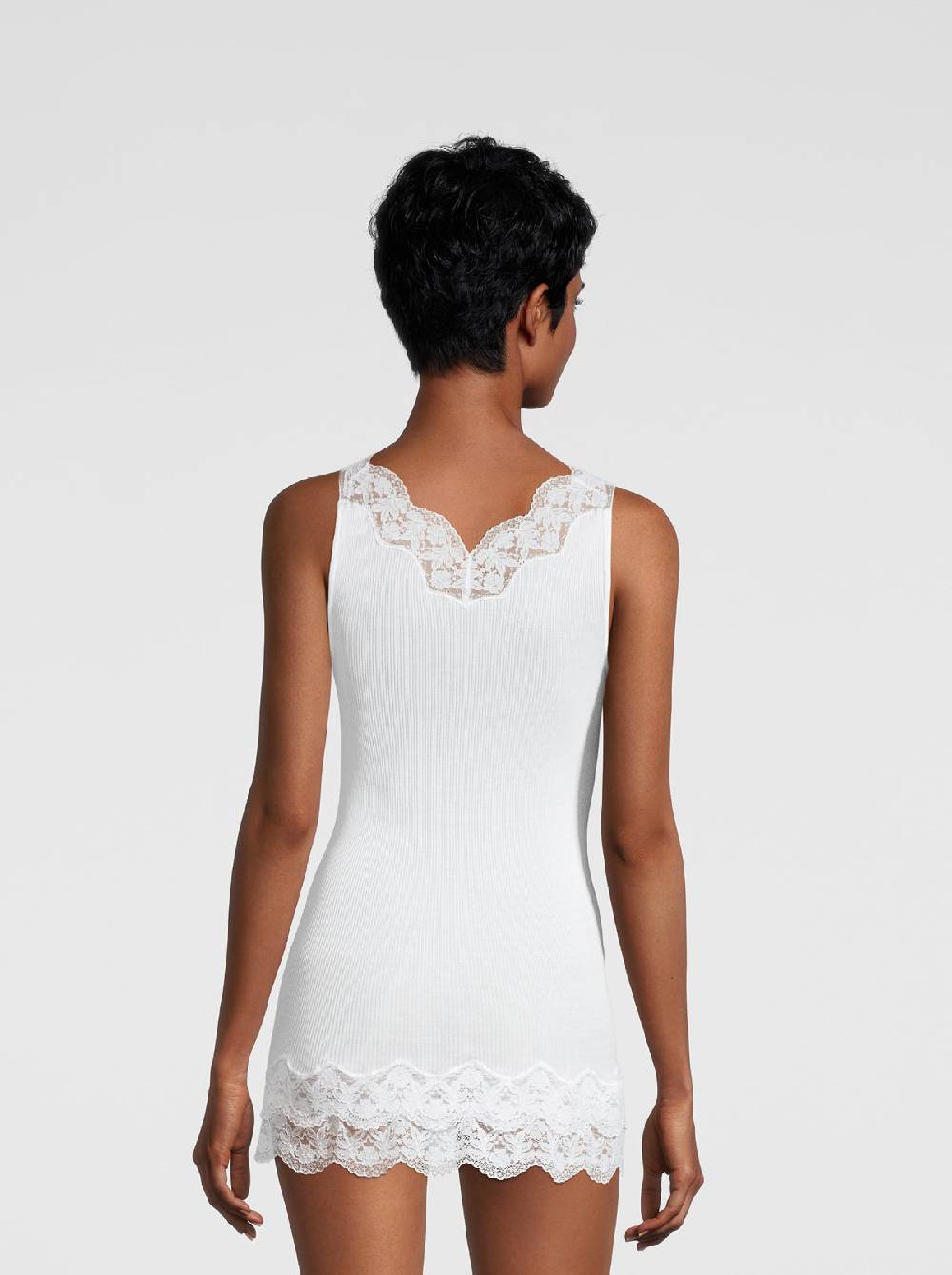 Oscalito Filoscozia Babydoll Canotta con Pizzo Leavers 7006 Promozione