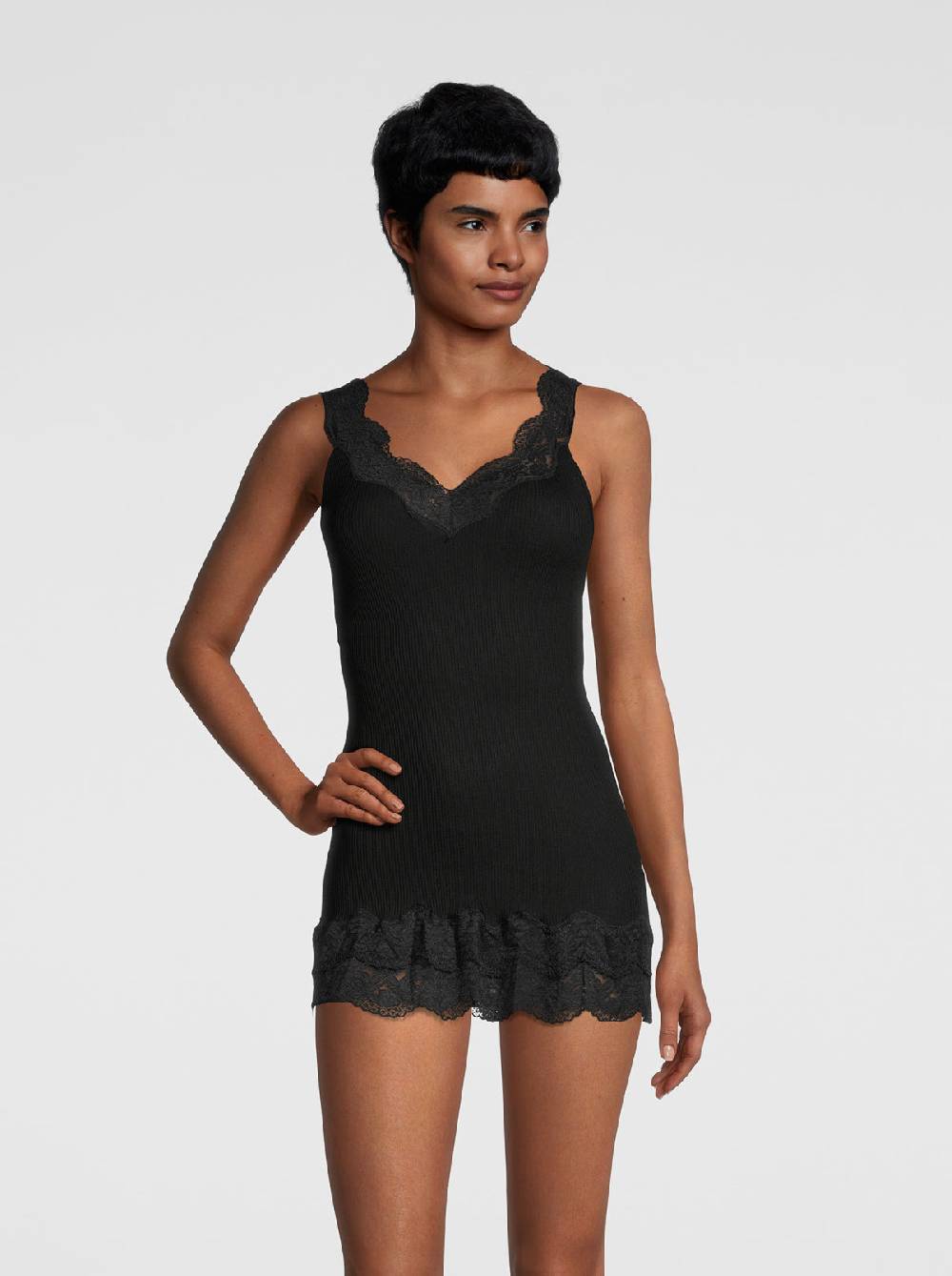Oscalito Filoscozia Babydoll Canotta con Pizzo Leavers 7006 Promozione