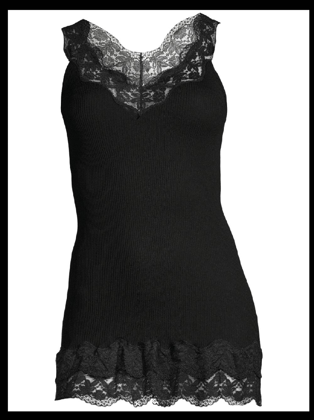 Oscalito Filoscozia Babydoll Canotta con Pizzo Leavers 7006 Promozione