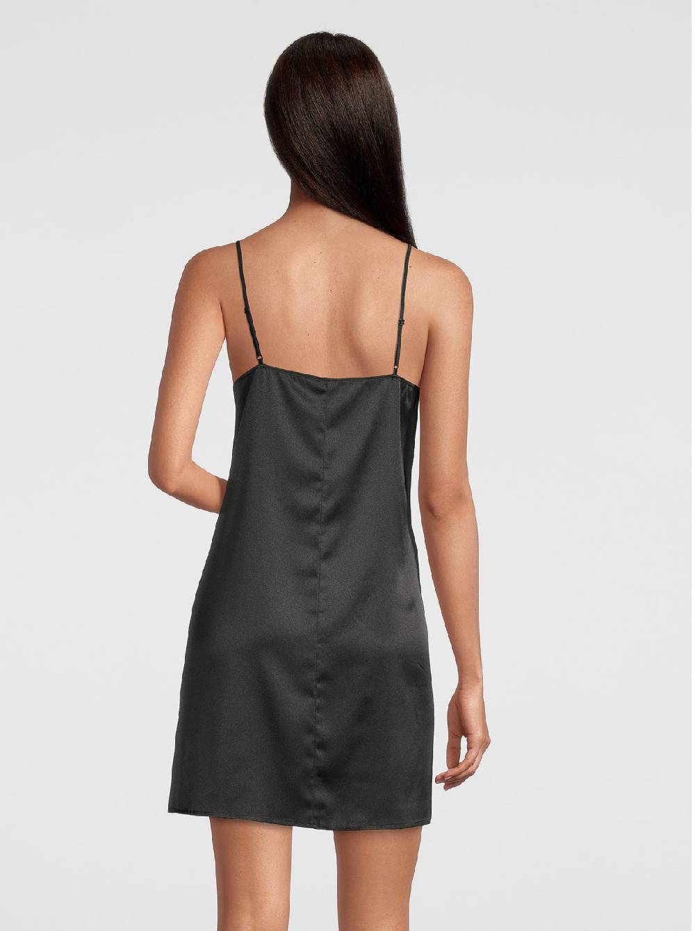 Oscalito Abito sottoveste in raso di seta stretch con macramè 10340 2025