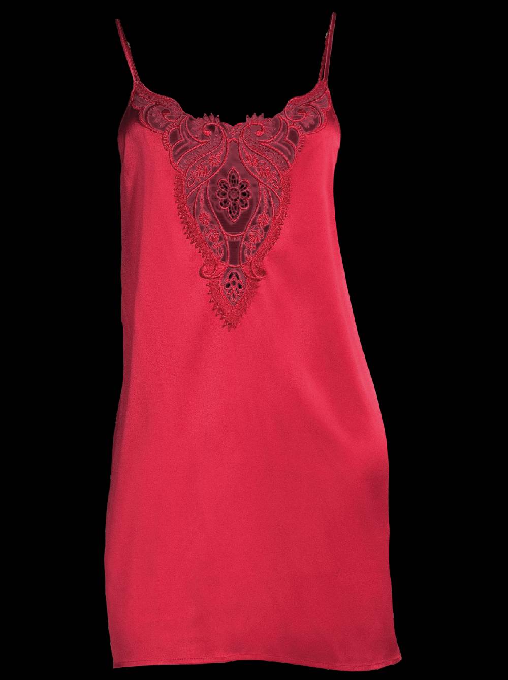 Oscalito Abito sottoveste in raso di seta stretch con macramè 10340 2025