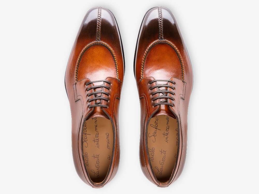 ﻿Paolo Sartori Art. 583 Derby in pelle Anticata Cognac Affare Del Giorno