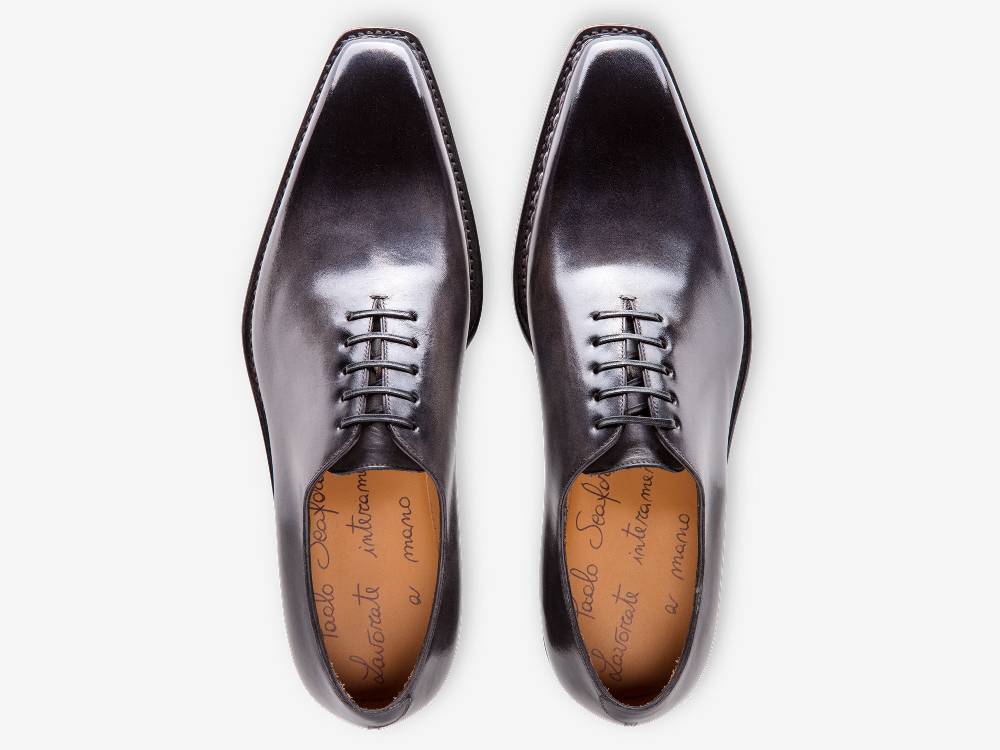 Paolo Sartori Art. 175B Oxford in pelle Anticata Grigio Online