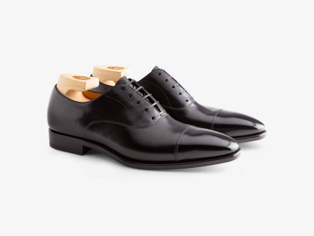 Paolo Sartori Art. 576 Oxford in pelle Anticata Nera Hotsell