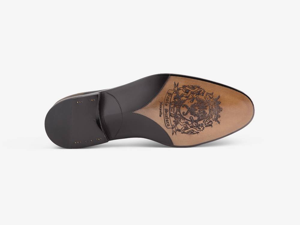 Paolo Sartori Art. 576 Oxford in pelle Anticata Nera Hotsell