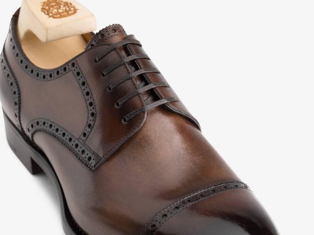 Paolo Sartori Art.631 Derby in pelle Anticata Positano Vendite Flash