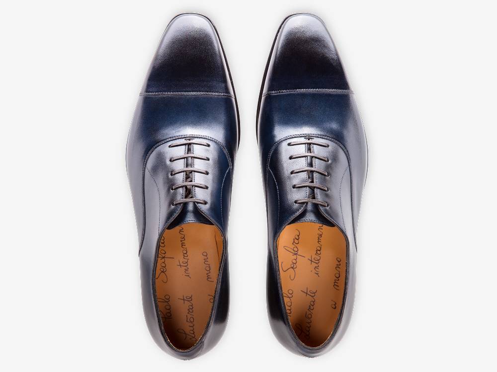 Paolo Sartori Art. 576 Oxford in pelle Anticata Oceano Nuova