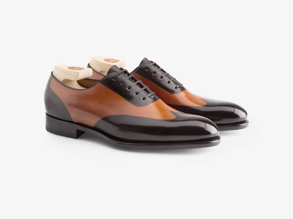 Paolo Sartori ART. 658 Oxford in pelle Dipinta a Mano Cognac e Vietri 2025